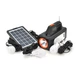 Переносний ліхтар RT905BT+Solar, 1+1 режим, Радіо+ Bluetooth колонка, вбудований акум, 3 лампочки 3W, USB вихід, Black Voltronic - зображення 1