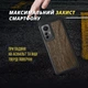 Шкіряна накладка Stenk WoodBacker для Xiaomi 12 Lite Чорна (72451) - зображення 4