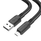 Кабель BOROFONE BX81 USB - Micro USB (2.4A) (1M) Чорний - изображение 1