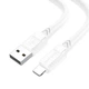 Кабель BOROFONE BX81 USB - Lightning (2.4A) (1M) Білий - зображення 1