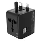 Зарядне мережеве XO WL01 (UK/EU/US) (2USB 2.1A) Чорний - изображение 4
