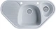 Мойка кухонная, гранитная Valetti 20R 95х50см Серая - изображение 3