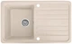 Мойка кухонная, прямоугольная, композитная Valetti 17L 76х46см Бежевая - изображение 3