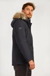 Короткий мужской пуховик с мехом енота Finn Flare A19-22011-202 темно-серый L - изображение 4