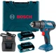 Акумуляторний дриль-шурупокрут Bosch Professional GSR 180-Li + 2 акб GBA 18V 2 Ah + з/п GAL 18V-20 + валіза (06019F8109) - зображення 1