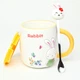 Кружка с крышкой BonaDi Rabbit 430 мл фарфоровая с ложкой (927-223) - изображение 1