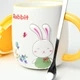 Кружка с крышкой BonaDi Rabbit 430 мл фарфоровая с ложкой (927-223) - изображение 5