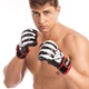 Перчатки для змішаних єдиноборств MMA PU ZELART Basic (р-р SL, білий-чорний-червоний) - зображення 2