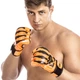 Перчатки для смешанных единоборств MMA на липучке Полиуретан Zelart размер S оранжево-черные BO-1395 - изображение 2