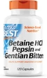 Натуральна добавка Doctor's Best Betaine HCL Pepsin Gentian Bitters 120 капсул (4384304778) - зображення 1
