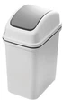 Відро для сміття MBM HOME з кришкою BIN-12 15 л Сірий (BIN-12 15L GRAY) - зображення 1