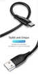 Кабель USAMS USB – Type C data cable 1000mm 2А black зарядка і передача даних(6958444962047) - изображение 4