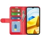 Чохол-книжка Deexe Wallet Style для Xiaomi Poco M5 - Red - зображення 2