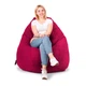 Кресло-мешок SanchoBAG Груша Велюр L 130x90 см Raspberry Red (kmg1001-v114-l) - изображение 1