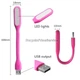 Гибкая Лампа светодиодная USB Светильник переносная Подсветка LED LIGHT для ноутбука и для чтения Розовый - изображение 7