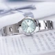 Женские наручные часы Casio LTP-1241D-3A Серебро\Зеленый экран - изображение 8
