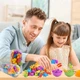 Детская развивающая игра сортировка Монтессори Funny Family Сортер по цветам с пинцетом и тарелочками Животные KS061990-1 - изображение 4