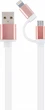 Кабель Cablexpert USB - MicroUSB/Apple Lightning 1 м White/Pink (CC-USB2-AM8PmB-1M-PK) - изображение 1