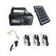 Портативный переносной фонарь RT905BT+Solar, 1+2 режим, Радио+ Bluetooth колонка, солнечная панель, встроенный аккум, 3 лампочки 3W, 2-USB выход, Black/Orange - зображення 5