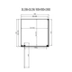 Душова кабіна Dusel DL198B/DL196B Black Matt , 90х90х190, двері орні, профіль чорний, скло прозоре - зображення 4