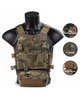 Плитоноска-тактичний військовий жилет Emersongear FCS Style VEST W/MK Chest Rig SET Multicam EM7407MC - зображення 1