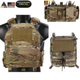 Плитоноска-тактичний швидкознімний військовий жилет Emersongear Quick Release LAVC ASSAULT PLate Carrier Multicam EM7404MC-1 - зображення 3