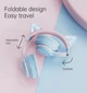 Беспроводные наушники "FINGERTIME" CAT BT029C с микрофоном и подсветкой Blue-Pink - изображение 4