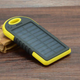 УМБ Power Bank повербанк Solar Charger SC-10 10000 mAh на солнечной батарее, защищенный от воды аккумулятор, с LED фонариком Желтый - зображення 2