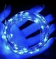 Світлодіодна гірлянда Роса 50 Led на батарейках провід 4 м Синя - зображення 4
