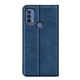 Чехол Taba Retro-Skin для Motorola Moto E20 / E40 книжка кожа PU с визитницей синий - изображение 5