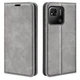 Чехол Taba Retro-Skin для Xiaomi Redmi 10C книжка кожа PU с визитницей серый - изображение 1