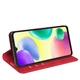 Чехол Taba Retro-Skin для Xiaomi Redmi 10C книжка кожа PU с визитницей красный - изображение 3