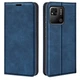 Чехол Taba Retro-Skin для Xiaomi Redmi 10C книжка кожа PU с визитницей синий - изображение 1