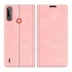 Чохол Taba Retro-Skin Motorola Moto E7i / E7 Power / E7i Power книжка шкіра PU з візитницею рожевий - зображення 6