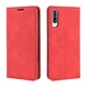 Чехол Taba Retro-Skin для Samsung Galaxy A30S / A307 книжка кожа PU с визитницей красный - изображение 7