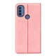 Чехол Taba Retro-Skin для Motorola Moto E20 / E40 книжка кожа PU с визитницей розовый - изображение 5