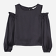 Подростковая блузка для девочки H&M FL0809558 146 см Черная (4000000000823) - изображение 1