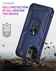 Чехол Shield для Iphone 13 Pro Max бампер противоударный с подставкой Dark-Blue - изображение 5