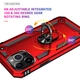 Чехол Shield для Iphone 13 Pro Max бампер противоударный с подставкой Red - изображение 4