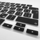 Накладка на клавиатуру Fruct для MacBook Air 15 M2 (2023) / Air 13.6 M2 (2022) / Pro 14 (2021) / Pro 16 (2021) EU Черная Украинские буквы - изображение 3