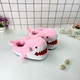 Тапочки игрушки комнатные Kigurumi Акула Теплые Домашние Мужские Розовые 38-42 (3144) - изображение 3