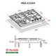 Поверхня газова на склі Perfelli HGG 61664 WH - зображення 2