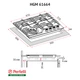 Варочная поверхность газовая на металле Perfelli HGM 61664 WH - изображение 2