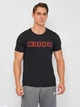 Футболка Kappa T-shirt Mezza Manica Girocollo stampa logo petto чорний L Чоловік K1335 Nero-L - зображення 1