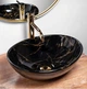 Умивальник Rea Sofia 41x34,5 black marble shiny (REA-U5611) - зображення 4