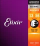 Струны для акустической гитары Elixir 11102 NanoWeb 80/20 Bronze 13-56 Medium (AC NW M) - изображение 1
