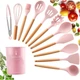 Набір кухонного приладдя 12 предметів Kitchen Set Рожевий - зображення 6
