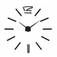Великий настінний Чорний 3D годинник DIY Clock до 100 см Палички (YU8SH7832) - зображення 1