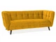 Диван CASTELLO 3 VELVET Карі BLUVEL 68 / венге CASTELLO3V68 - зображення 1