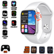 Умные смарт часы Smart Watch T500PLUS-PRO 1,75", с голосовым вызовом, спортивными режимами, SIRI/Google помощник White - изображение 1